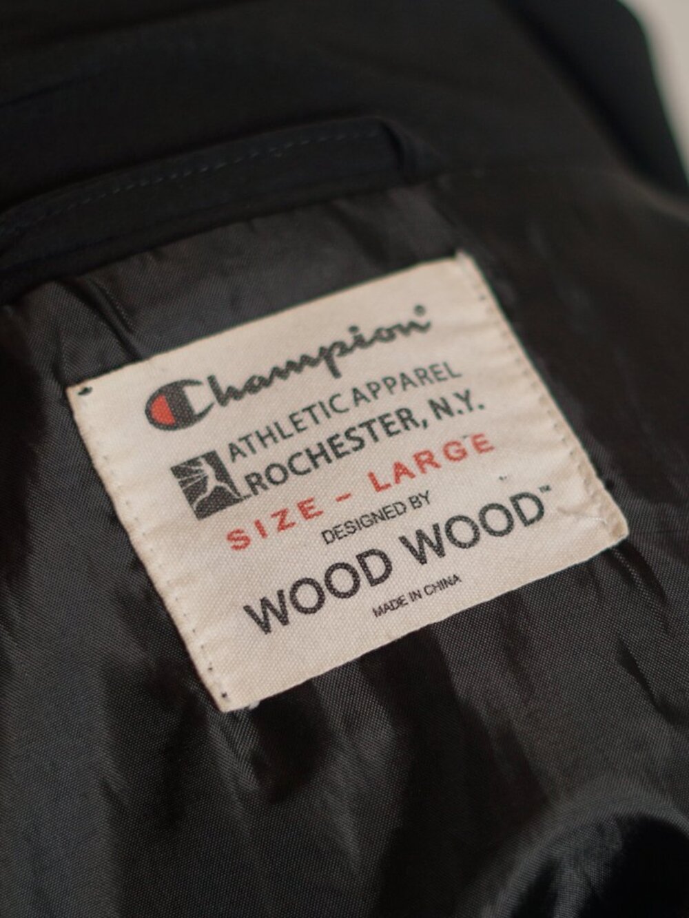 Wood Wood X Champion/ Coach Jacket / Varsity Windbreaker/ Size L - Picture 12 of 13